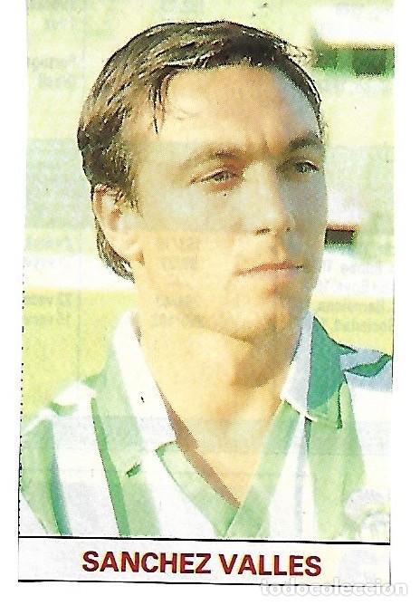 Collectionnisme sportif: REAL BETIS BALOMPI&Eacute;: Recorte de S&Aacute;NCHEZ VALLES. 1987