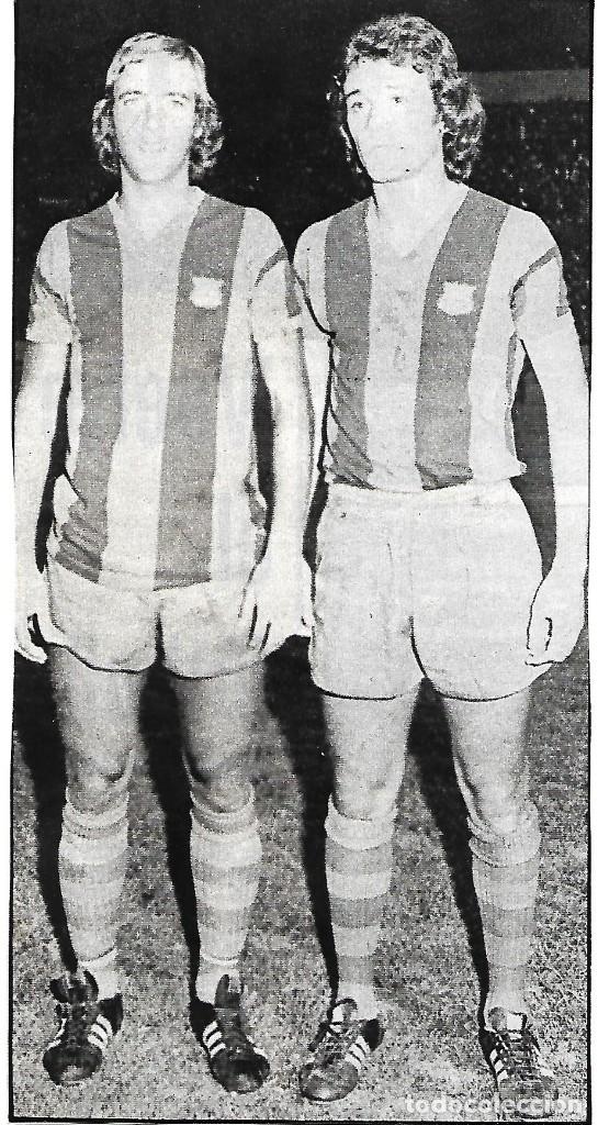 Sammelleidenschaft Sport: BAR&Ccedil;A: Gran recorte de Johan NEESKENS y Joaqu&iacute;n ALBALADEJO. 1974
