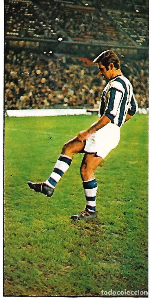 Collectionnisme sportif: REAL SOCIEDAD: Recorte de ANSOLA disparando a puerta en la previa. 1971