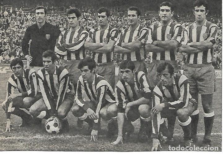 Collectionnisme sportif: ATL&Eacute;TICO DE MADRID: Recorte de un equipo de la temporada 69-70, Campeones de Liga