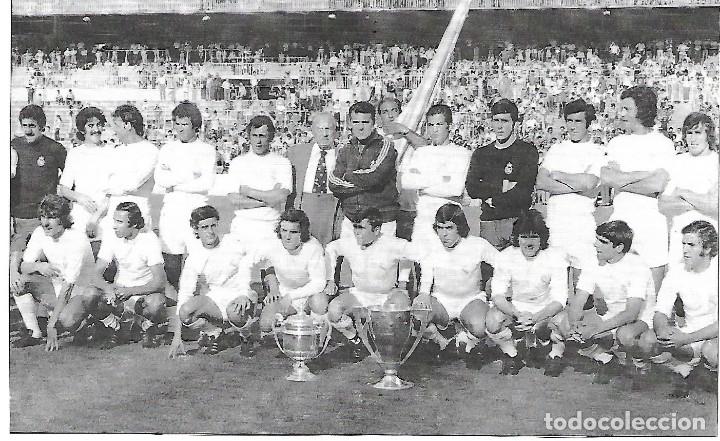 Collectionnisme sportif: REAL MADRID: Recorte de la plantilla de la temporada 75-76, Campeones de Liga