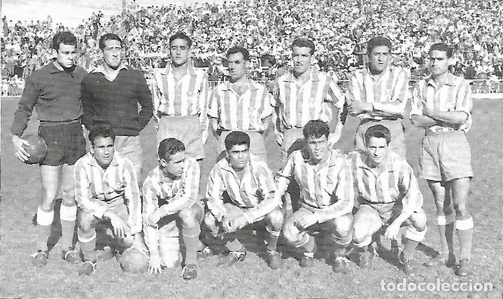 Collectionnisme sportif: CD. M&Aacute;LAGA: Recorte de un equipo de la temporada 54-55