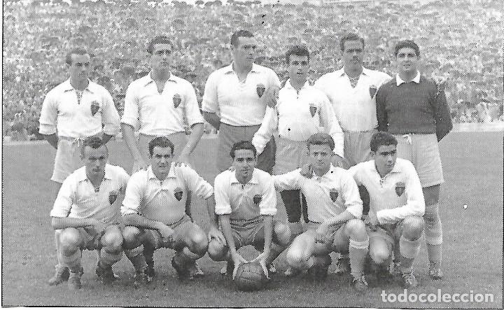 Collectionnisme sportif: REAL ZARAGOZA: Recorte de un equipo de la temporada 52-53