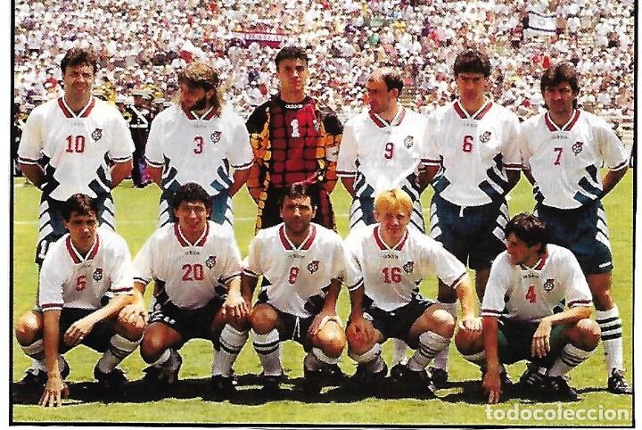 Collectionnisme sportif: SELECCI&Oacute;N DE F&Uacute;TBOL DE BULGARIA: Recorte de un equipo de USA 94