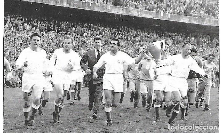 Collectionnisme sportif: REAL MADRID: Recorte de la vuelta triunfal tras ganar la Liga 54-55
