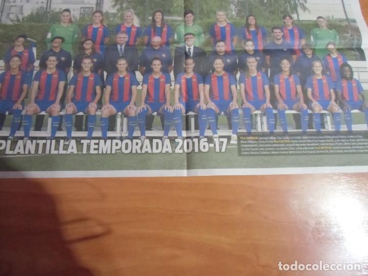 Collectionnisme sportif: P&oacute;ster F&uacute;tbol Club Barcelona femenino, temporada 2016-2017