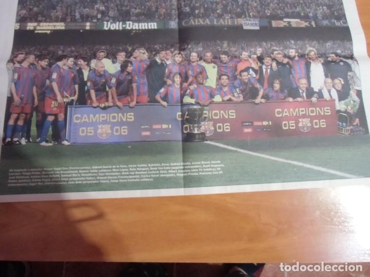 Collectionnisme sportif: P&oacute;ster F&uacute;tbol Club Barcelona. Campe&oacute;n de liga 2005-2006