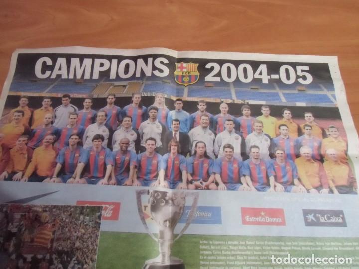 Collectionnisme sportif: P&oacute;ster F&uacute;tbol Club Barcelona. Temporada 2004-2005