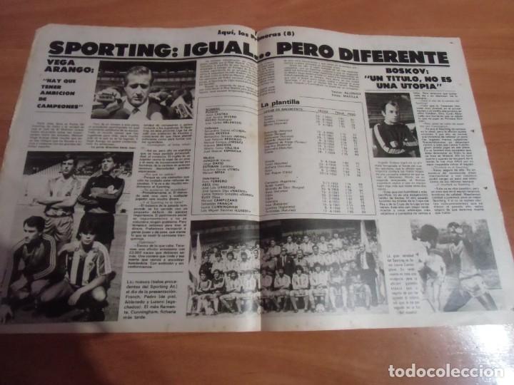 Collectionnisme sportif: P&oacute;ster Sporting de Gij&oacute;n. Plantilla a&ntilde;os 80