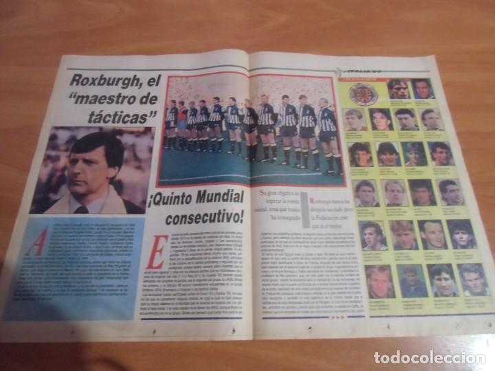 Collectionnisme sportif: P&oacute;ster plantilla selecci&oacute;n de Escocia. Mundial de f&uacute;tbol Italia 1990