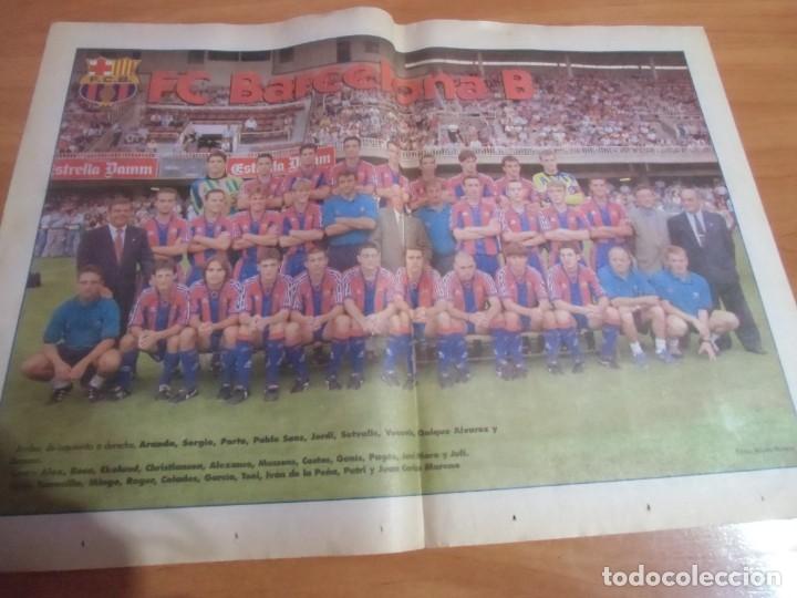 Collectionnisme sportif: P&oacute;ster plantilla F&uacute;tbol Club Barcelona. Temporada 1995-1996
