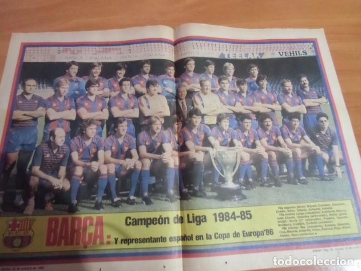 Collectionnisme sportif: P&oacute;ster plantilla F&uacute;tbol Club Barcelona. Temporada 1984 - 1985