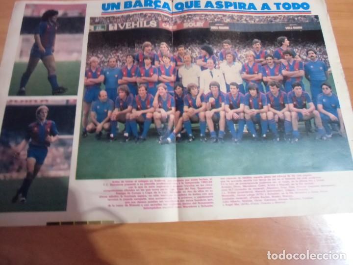 Collectionnisme sportif: P&oacute;ster plantilla F&uacute;tbol Club Barcelona. Temporada 1983 - 1984