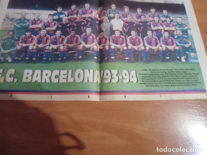 Collectionnisme sportif: P&oacute;ster plantilla F&uacute;tbol Club Barcelona. Temporada 1993 - 1994