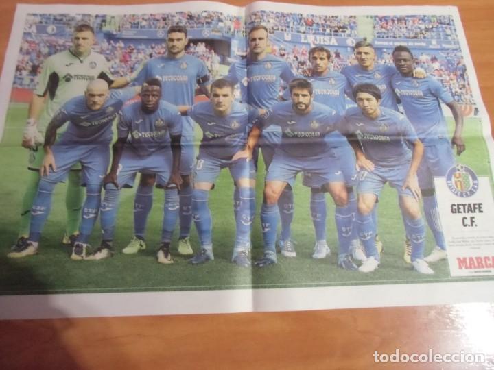Collectionnisme sportif: P&oacute;ster alineaci&oacute;n del Getafe Club de F&uacute;tbol. Temporada 2017 - 2018