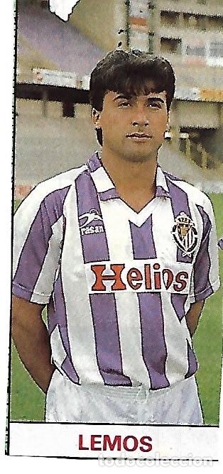 Collectionnisme sportif: REAL VALLADOLID: Recorte de LEMOS. 1987