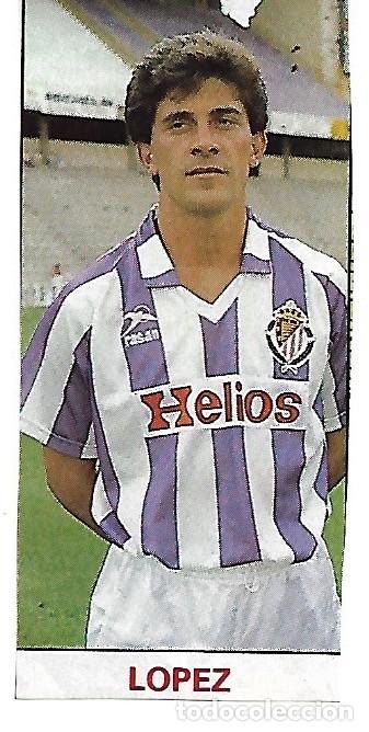 Collectionnisme sportif: REAL VALLADOLID: Recorte de L&Oacute;PEZ. 1987