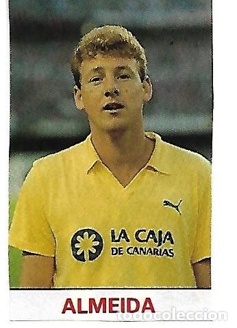 Sammelleidenschaft Sport: UNI&Oacute;N DEPORTIVA LAS PALMAS: Recorte de ALMEIDA. 1987