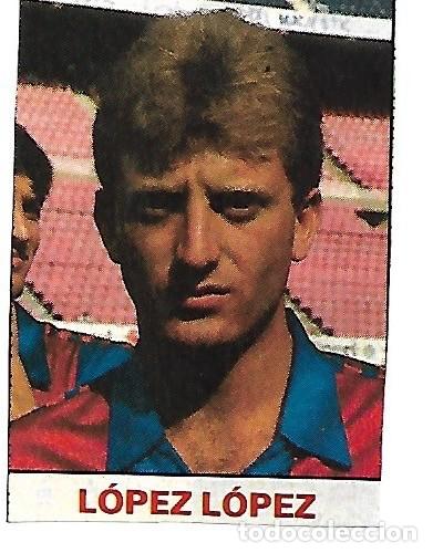 Sammelleidenschaft Sport: BAR&Ccedil;A: Recorte de L&Oacute;PEZ L&Oacute;PEZ. 1987