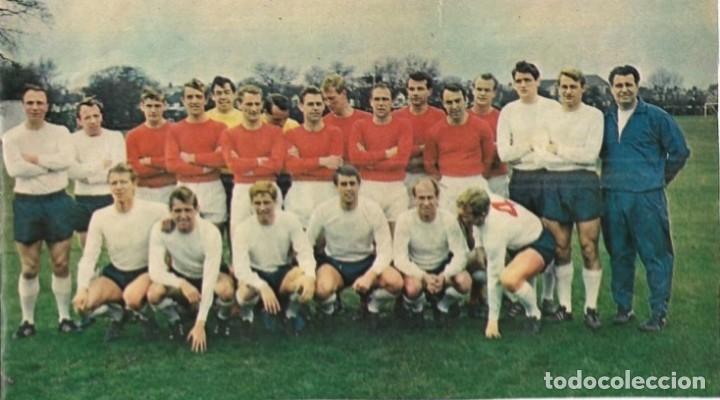 Collectionnisme sportif: SELECCI&Oacute;N DE F&Uacute;TBOL DE INGLATERRA: Gran recorte de una convocatoria de 1970