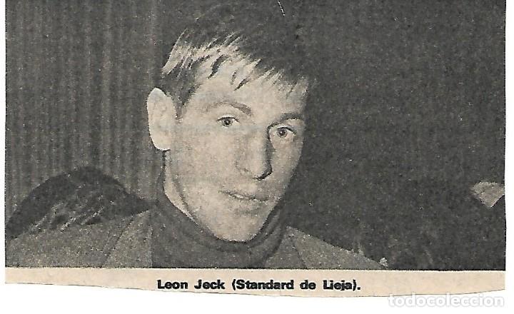 Collectionnisme sportif: SELECCI&Oacute;N DE F&Uacute;TBOL DE B&Eacute;LGICA: Recorte de Leon JECK. 1970