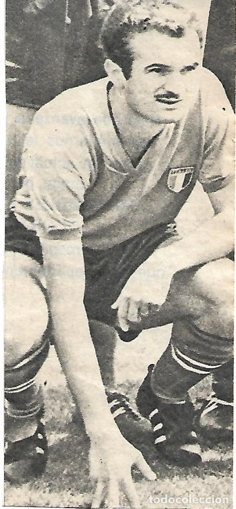 Collectionnisme sportif: SELECCI&Oacute;N DE F&Uacute;TBOL DE ITALIA: Recorte de Sandro MAZZOLA