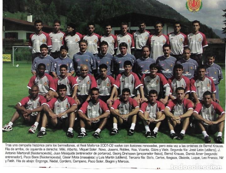 Collectionnisme sportif: RCD. MALLORCA: Recorte de la plantilla de la temporada 2001-02