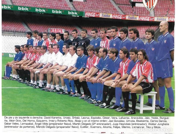 Collectionnisme sportif: ATHLETIC DE BILBAO: Recorte de la plantilla de la temporada 2001-02