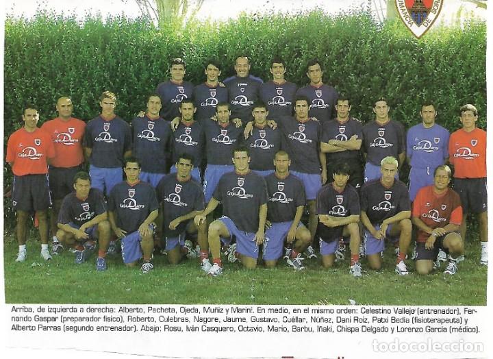 Collectionnisme sportif: C. NUMANCIA de SORIA: Recorte de la plantilla de la temporada 2001-02