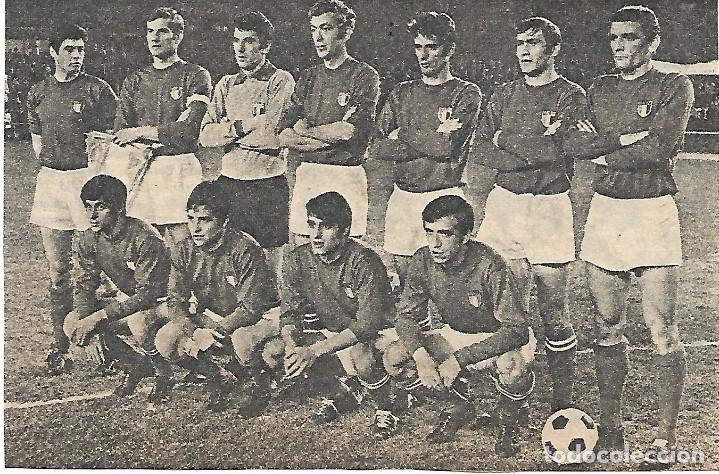 Collectionnisme sportif: SELECCI&Oacute;N DE F&Uacute;TBOL DE ITALIA: Recorte de un equipo de 1970