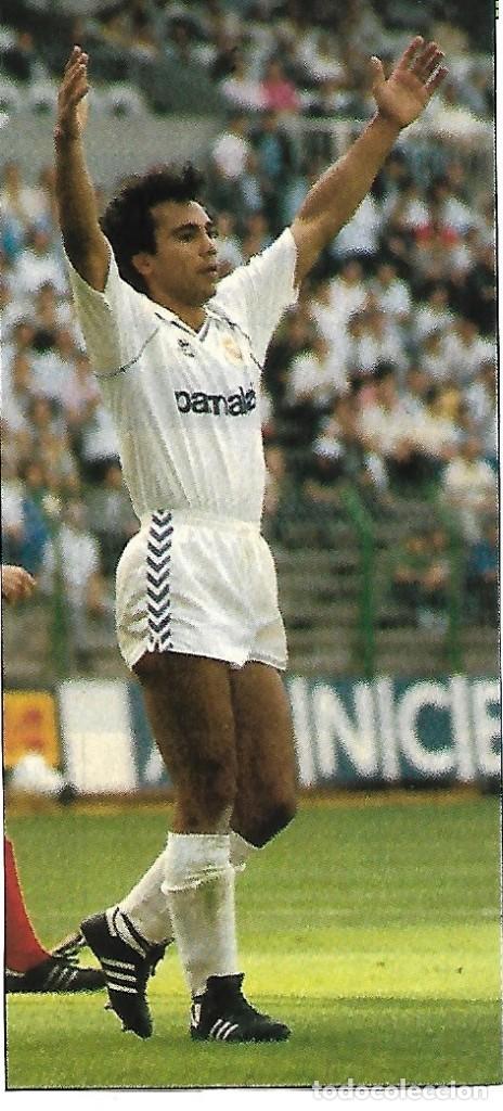Collectionnisme sportif: REAL MADRID: Recorte de HUGO S&Aacute;NCHEZ. 1987