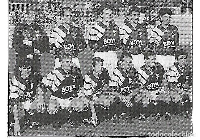 Collectionnisme sportif: UE. LLEIDA: Recorte de un equipo de los a&ntilde;os 90