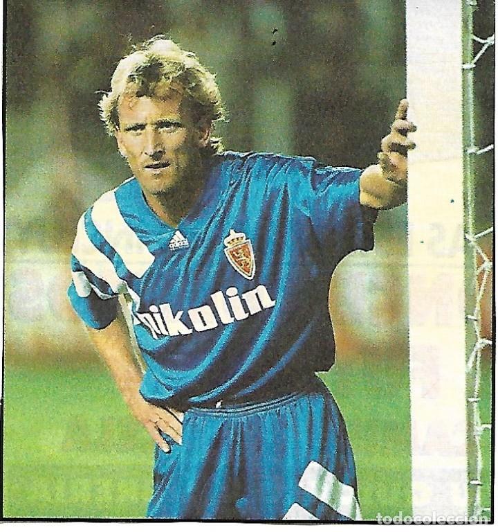 Collectionnisme sportif: REAL ZARAGOZA: Recorte de Andreas BREHME