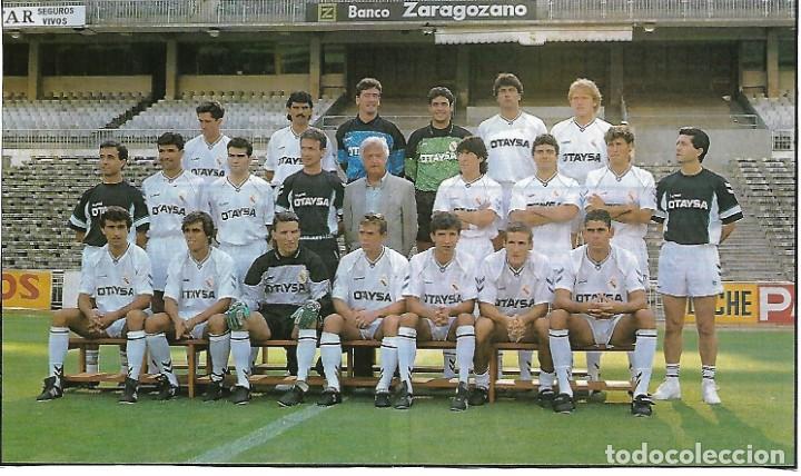 Collectionnisme sportif: REAL MADRID: Recorte de la plantilla de la temporada 92-93
