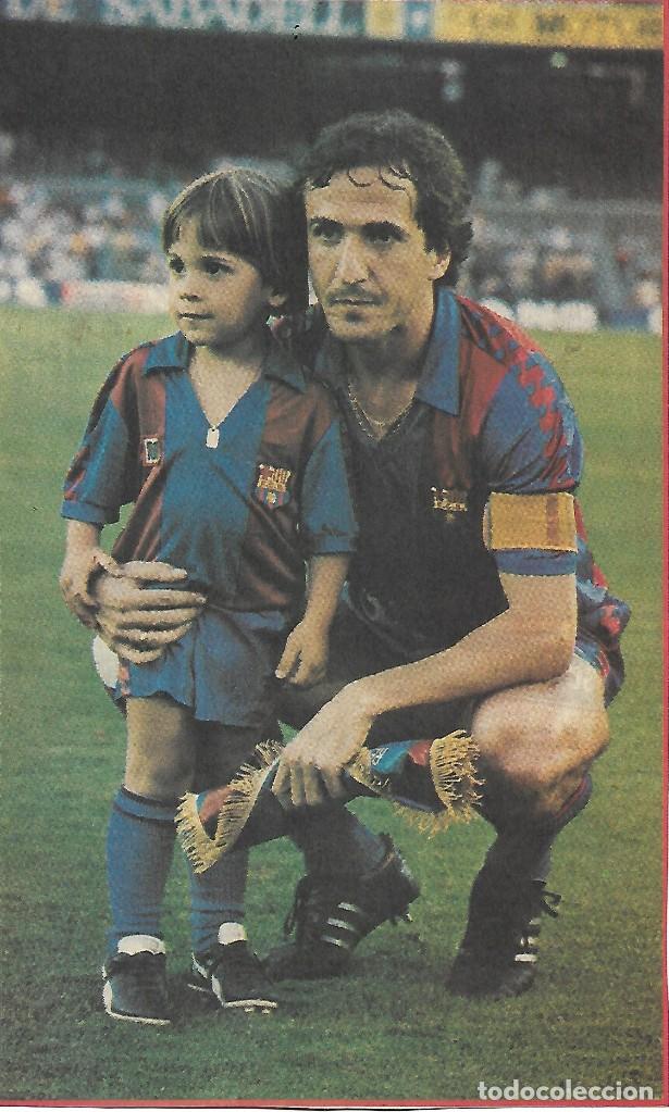 Collectionnisme sportif: BAR&Ccedil;A: Gran recorte de TENTE S&Aacute;NCHEZ con su hijo