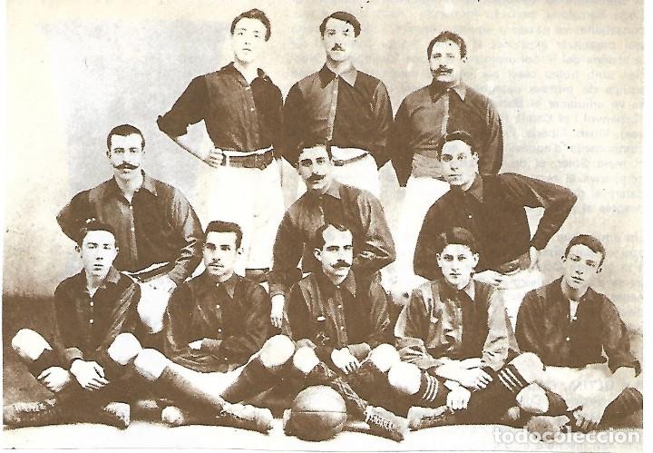 Collectionnisme sportif: BAR&Ccedil;A. Recorte de un equipo de 1902