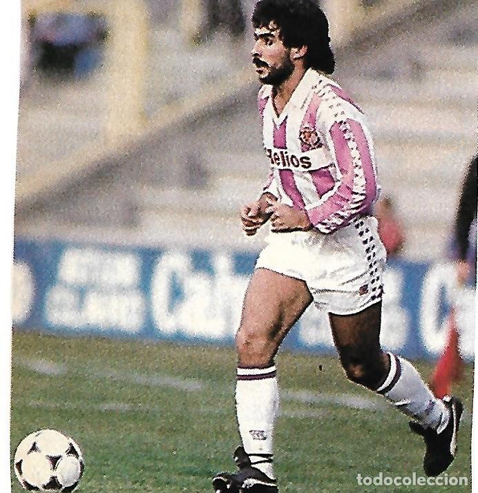 Collectionnisme sportif: REAL VALLADOLID: Recorte de CABRERA en acci&oacute;n