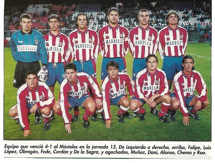 Collectionnisme sportif: ATL&Eacute;TICO DE MADRID B: Recorte de la temporada 95-96