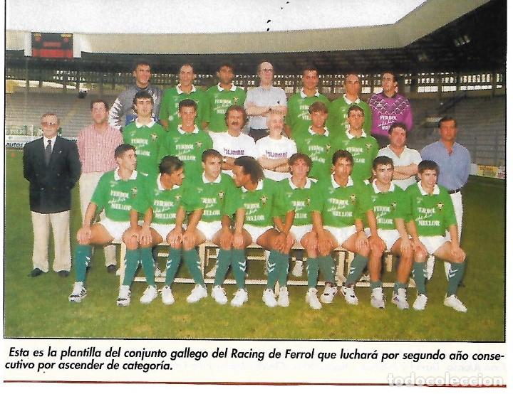 Collectionnisme sportif: RACING DE FERROL: Recorte de la temporada 95-96