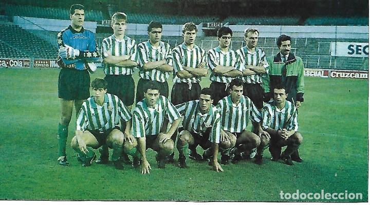 Collectionnisme sportif: REAL BETIS BALOMPI&Eacute;: Recorte de un equipo de 1991