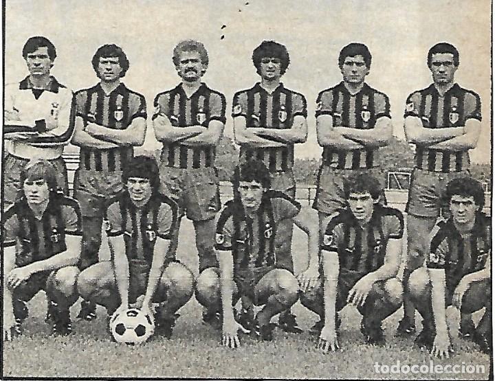 Collectionnisme sportif: INTER ( INTERNAZIONALE ) DE MIL&Aacute;N: Recorte de un equipo de 1980