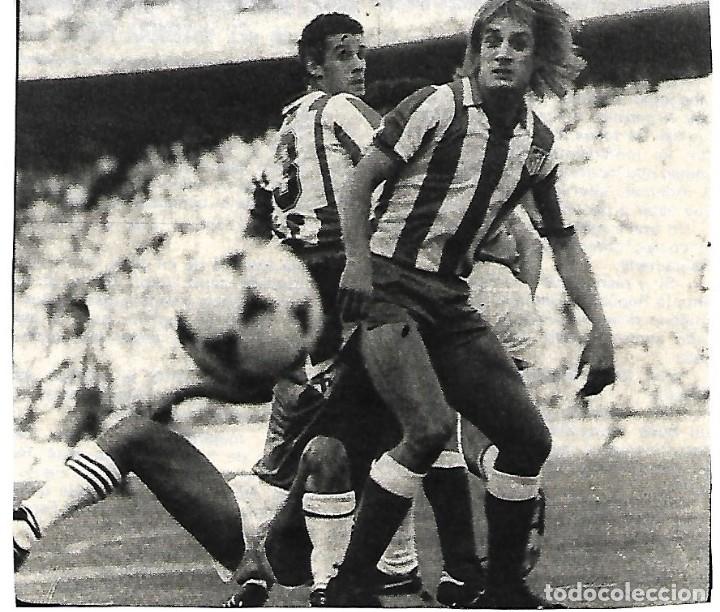 Collectionnisme sportif: ATL&Eacute;TICO DE MADRID: Recorte de BALBINO en acci&oacute;n. 1980