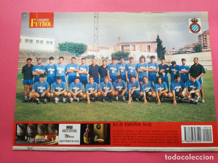 Collectionnisme sportif: MINI POSTER RCD ESPANYOL 91/92 PLANTILLA FUTBOL LIGA TEMPORADA 1991/1992 LAMINA ESPA&Ntilde;OL
