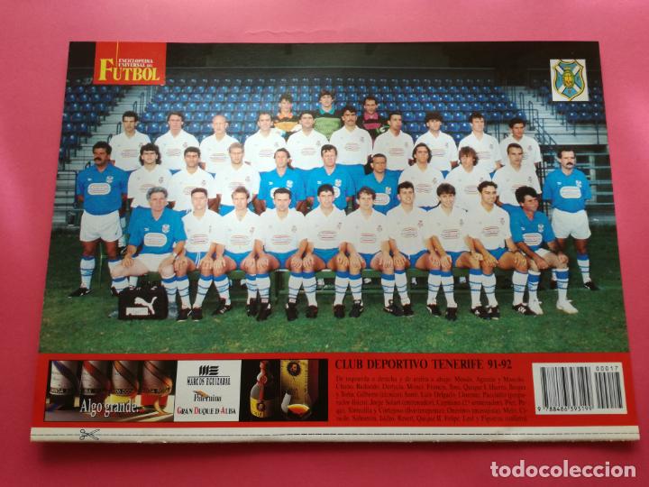 Sammelleidenschaft Sport: MINI POSTER CD TENERIFE 91/92 PLANTILLA FUTBOL LIGA TEMPORADA 1991/1992 LAMINA