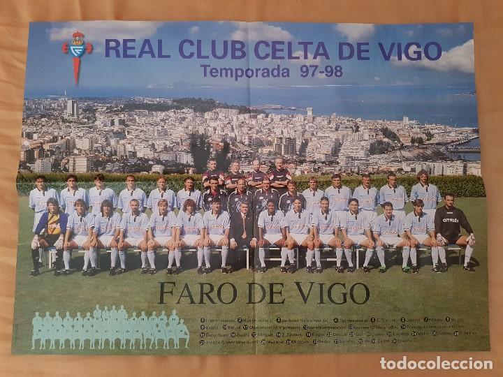Sammelleidenschaft Sport: P&oacute;ster Celta de Vigo (temporada 97/98) 40x55 (Con nombres)