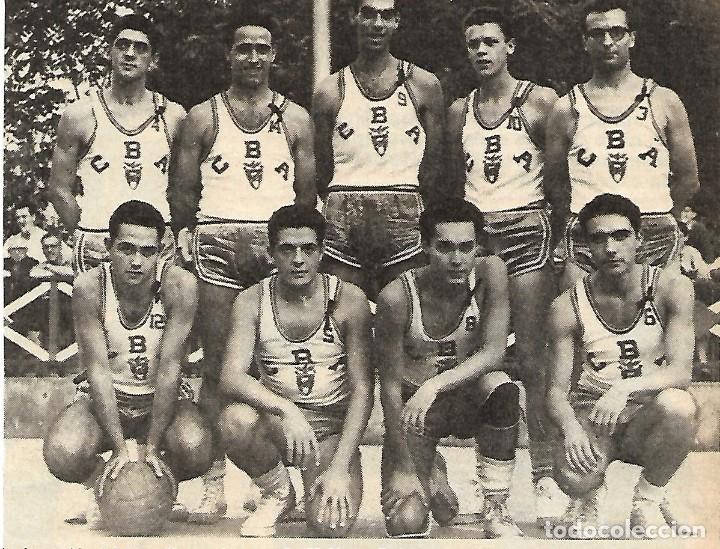 Sammelleidenschaft Sport: BALONCESTO ( BASKET ): Recorte del AISMALIBAR en 1958-59, con EMILIANO RODR&Iacute;GUEZ