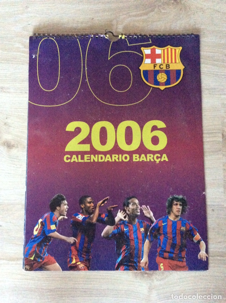 Coleccionismo deportivo: Fútbol club Barcelona calendario 2006 buen estado general - Foto 2 - 204188528