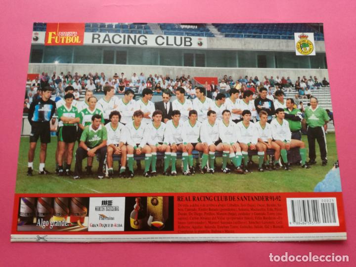 Sammelleidenschaft Sport: MINI POSTER REAL RACING CLUB DE SANTANDER 91/92 PLANTILLA FUTBOL LIGA TEMPORADA 1991/1992 LAMINA