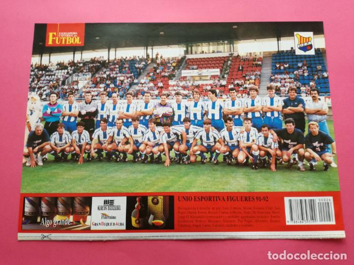 Sammelleidenschaft Sport: MINI POSTER UE FIGUERES 91/92 PLANTILLA FUTBOL LIGA TEMPORADA 1991/1992 LAMINA
