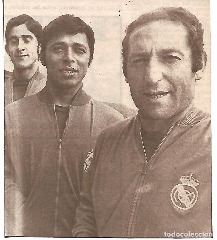 Sammelleidenschaft Sport: REAL MADRID: Recorte de BENITO, FLEITAS y Paco GENTO. 1969